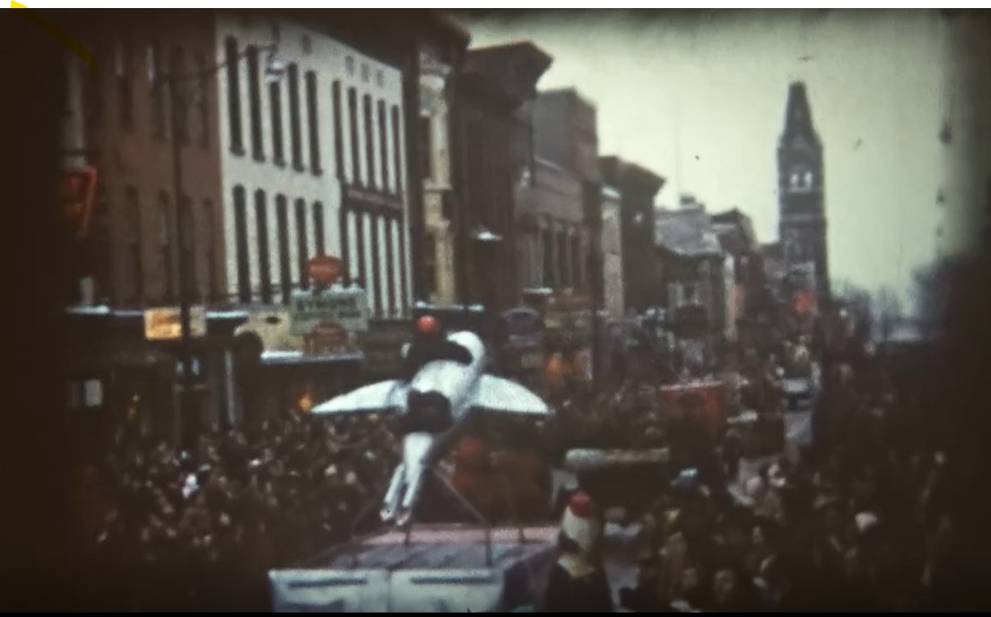 Santa Claus parade in Belleville, 1954,