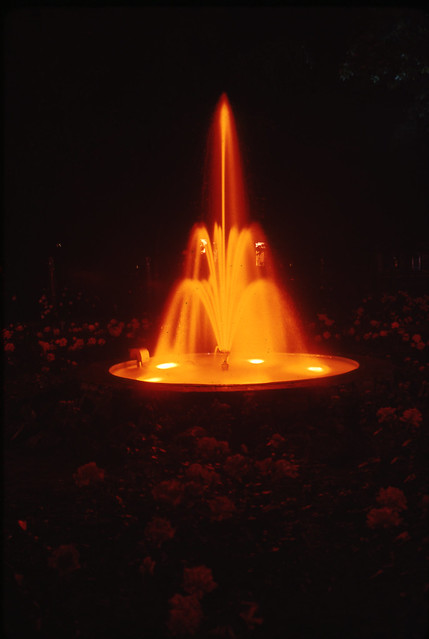 Fountain at night