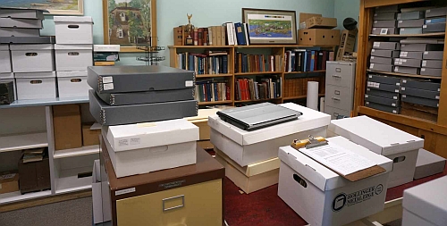 Deseronto Archives room at Deseronto Public Library.