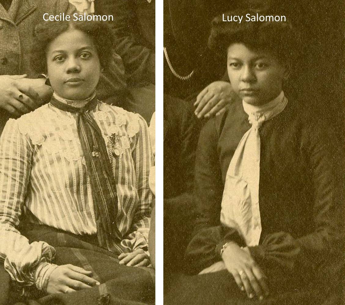 Cecile and Lucy Salomon in 1903.