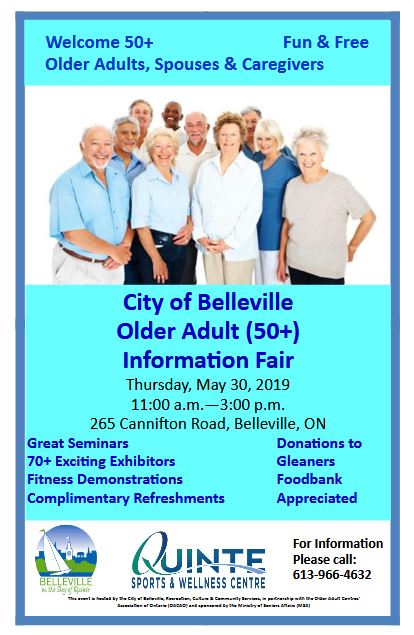 Poster for Older Adults information fair.