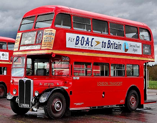 Double Decker bus in historic livery.