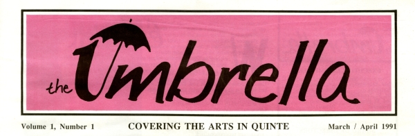 Masthead of first edition of Umbrella magazine, 1991