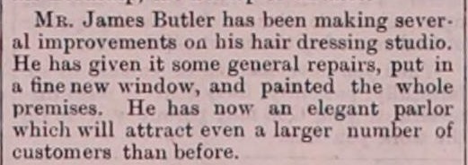 Tribune 1886-04-23 article about James Butler.