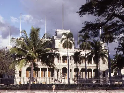 Iolani Palace in Honolulu, Hawaii.