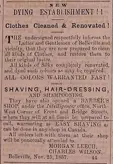 1857 Intelligencer Ad For Charles Wilson.