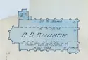 St. Michael's Church in 1888 fire insurance map.