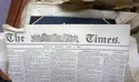 1918 edition of the London Times newspaper.