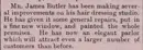 Tribune article of 1886 04 23 on James Butler