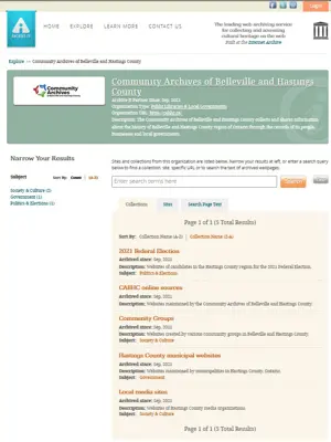 Web-archive catalogue page.