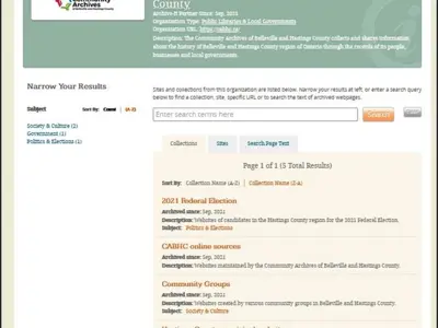 Web-archive catalogue page.