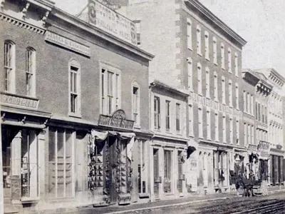 Stores on Front Street.