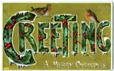 Christmas greeting card.