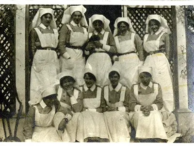 Group of First World War nurses.