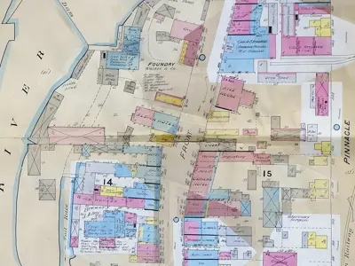 Detail of fire insurance map.