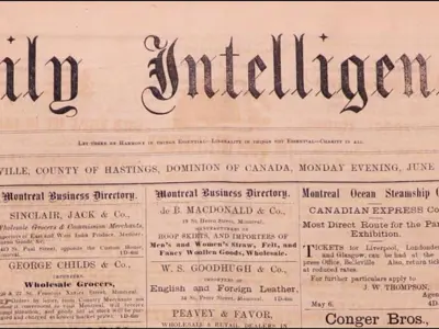 Masthead of the Dialy Intelligencer for 3 June 1867.