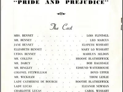 Cast members of "Pride and Prejudice".
