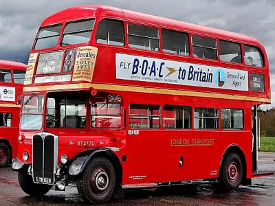 Vintage London bus.