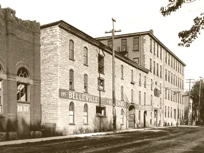 Large stone building.