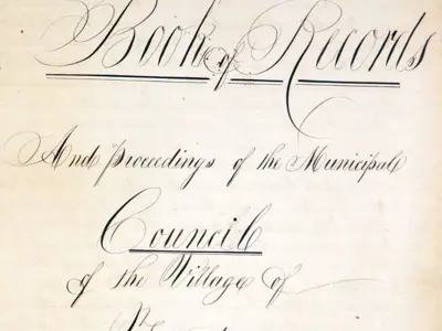 First page of Trenton minute book.