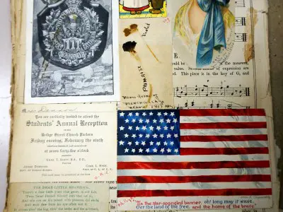 Page of a scrapbook.